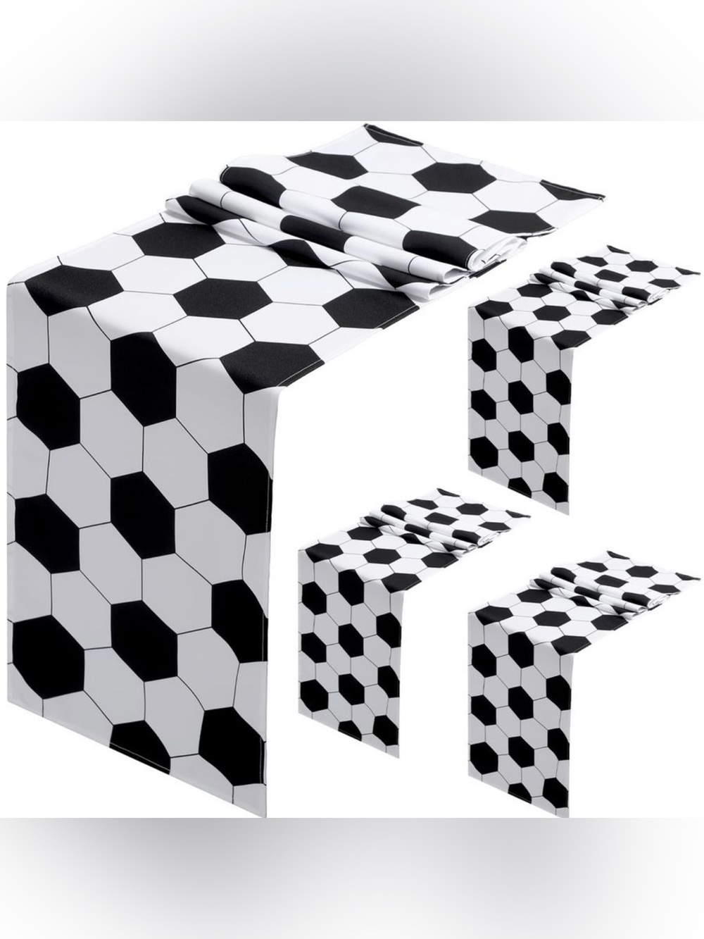 Oudain 4 Pcs Sports Theme Table Runner 72 x 13 In